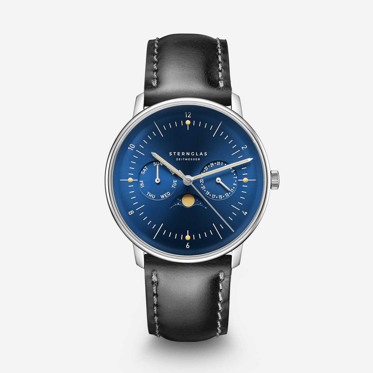 Sternglas Naos Moonphase Midnight Blue, image 1
